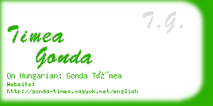 timea gonda business card